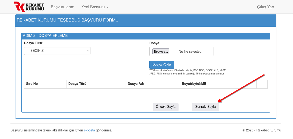Şikayet konusu formu